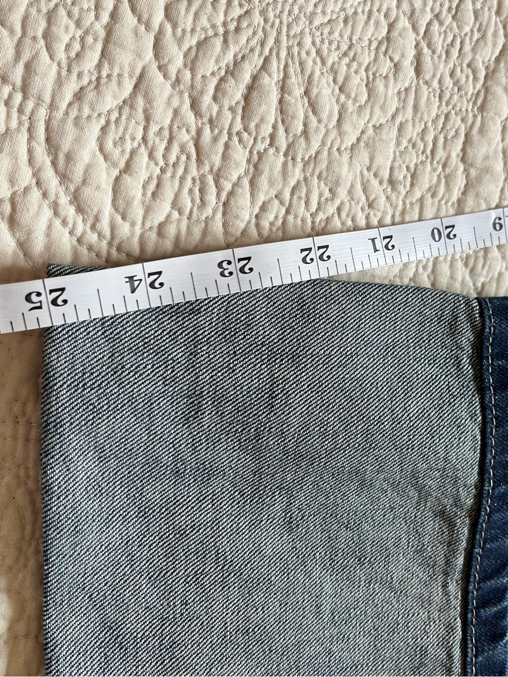 FREE PEOPLE We the Free Slim Selvedge Wide Cuffed Jeans 32 - Picture 12 of 16